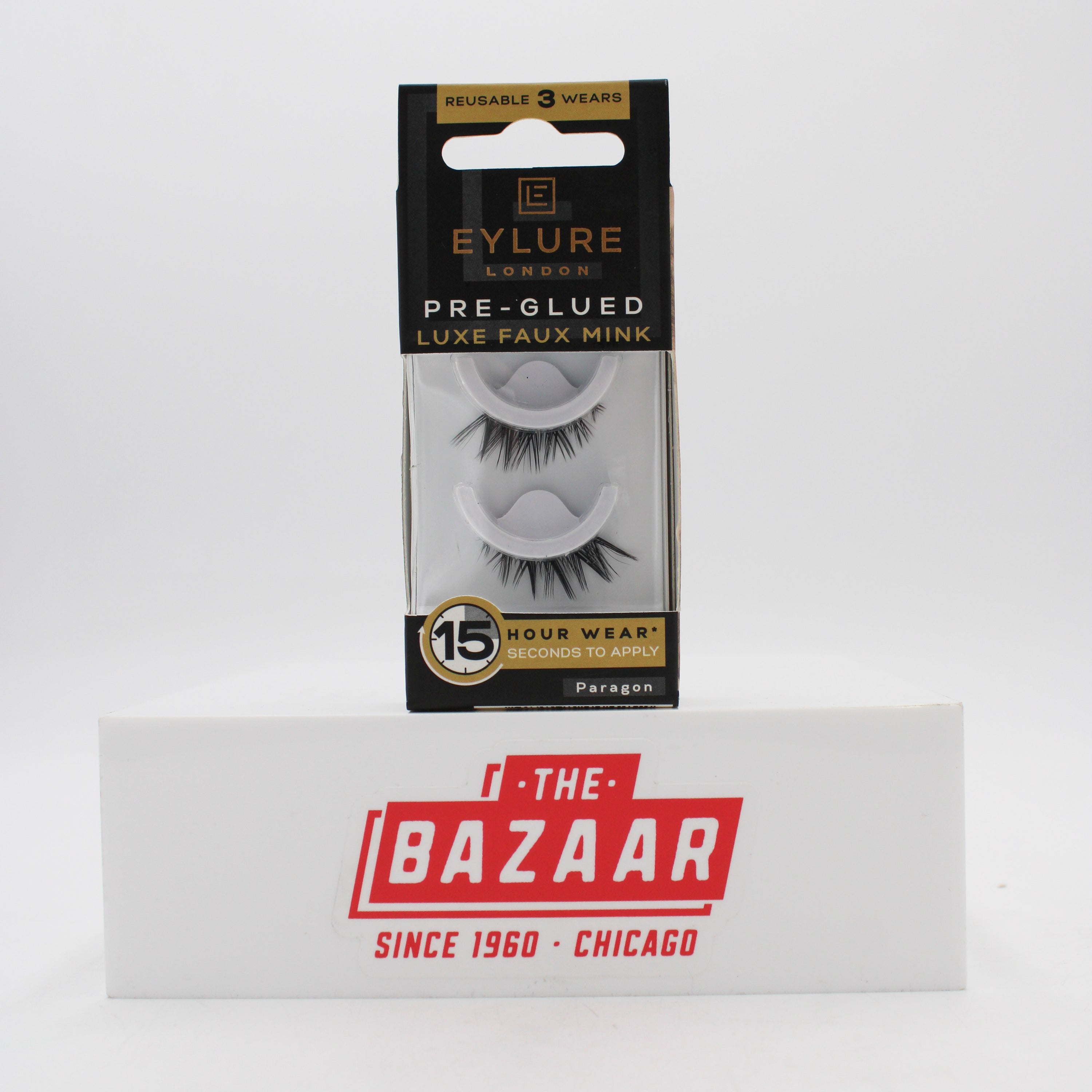 SP EYLURE LONDON PRE-GLUED LUXE FAUX MINK  0.03oz NI