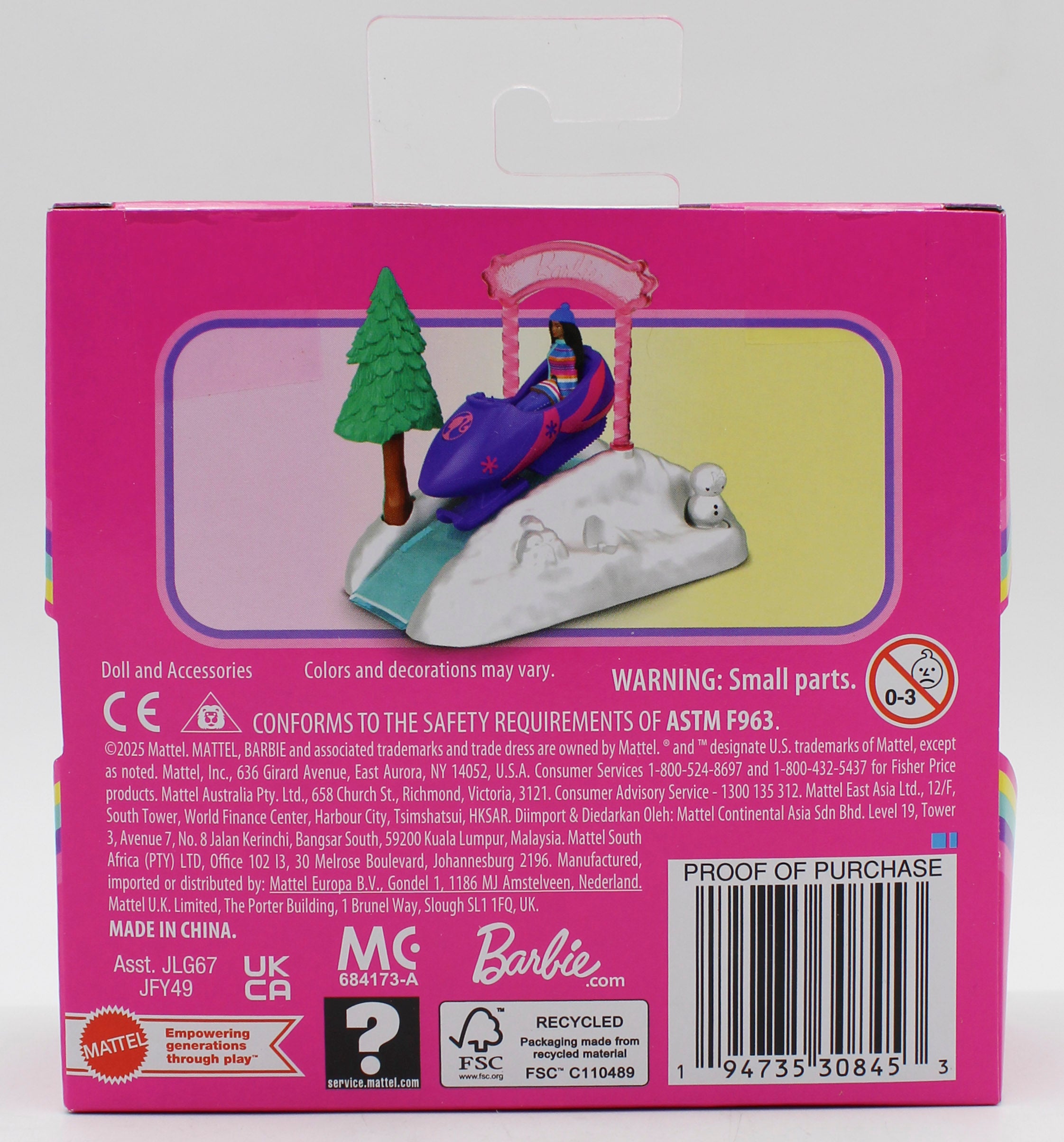 BARBIE MINILAND DOLL & VEHICLE PACK