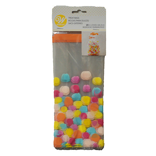 WILTON TREAT BAG MOD DOTS STANDARD 20 CT