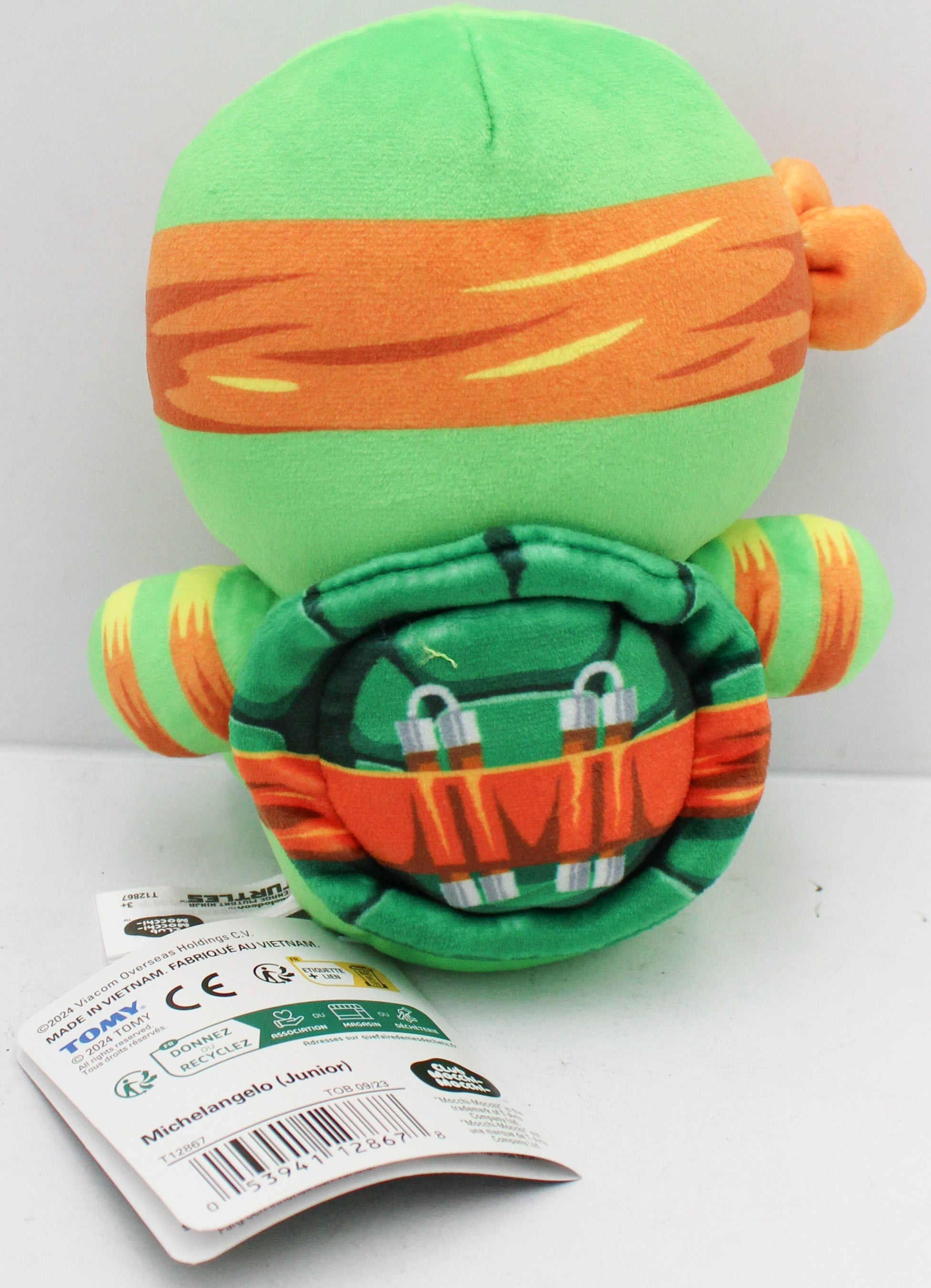 TMNT MICHELANGELO JUNIOR MOCCH PLUSH 6"