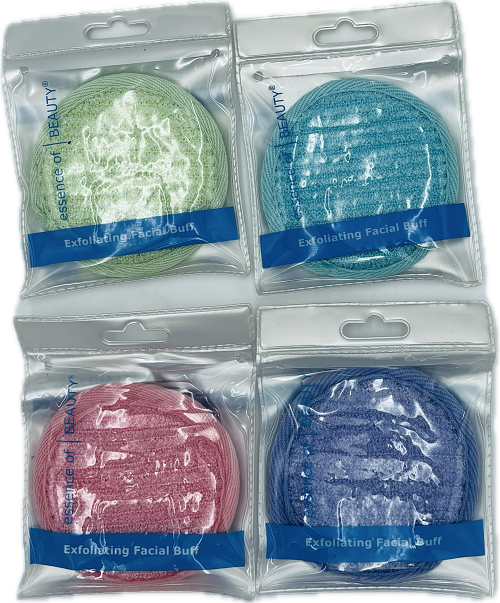 ESSENCE OF BEAUTY EXFOLIATING FACIAL BUFF ASSORTED COLORS