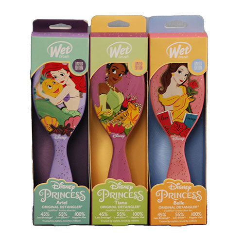 WET BRUSH DISNEY PRINCESS BRUSH CLIP STRIP DISPLAY 12PC NI