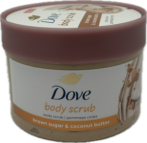 DOVE BODY SCRUB 10.5ozBROWN SUGAR & COCONUT BUTTER