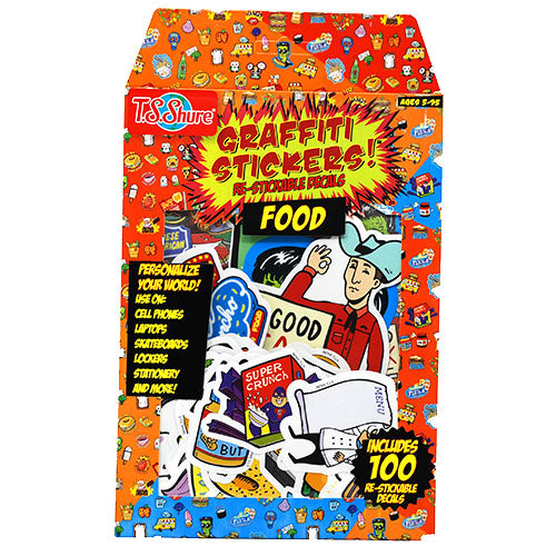 RSTICKBLE GRAFFITI STCKR 100CT-FOOD