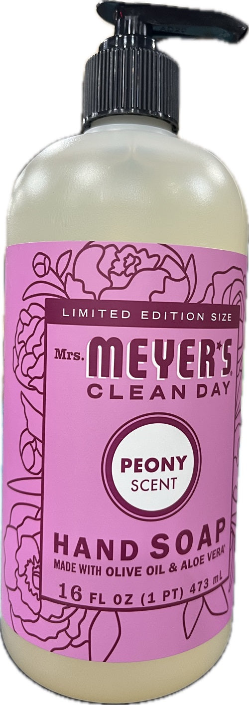 SP MEYER'S HAND SOAP PEONY SCENT 16oz