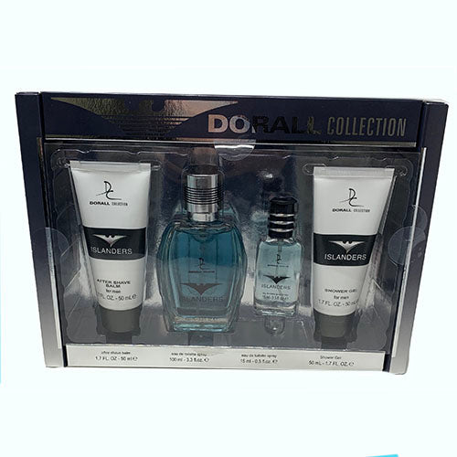 ISLNDR Men's Cologne, Bath & Body 4-Piece Gift Set