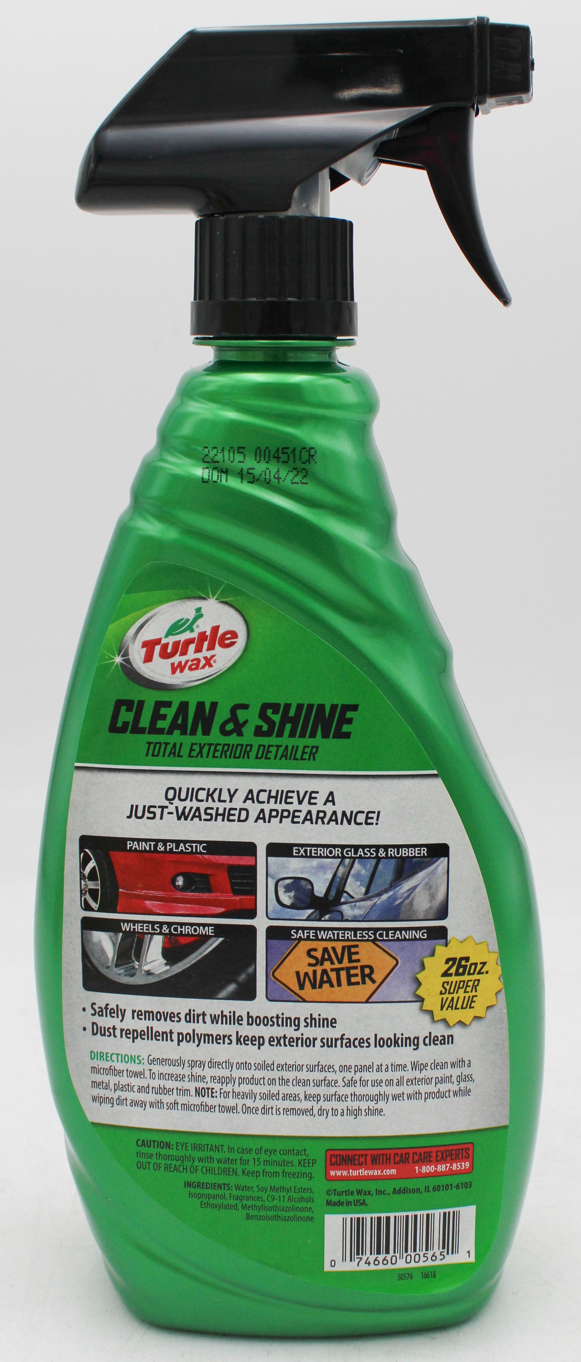 SP TURTLE WAX CLEAN & SHINE TOTAL EXTERIOR DETAILER 26oz
