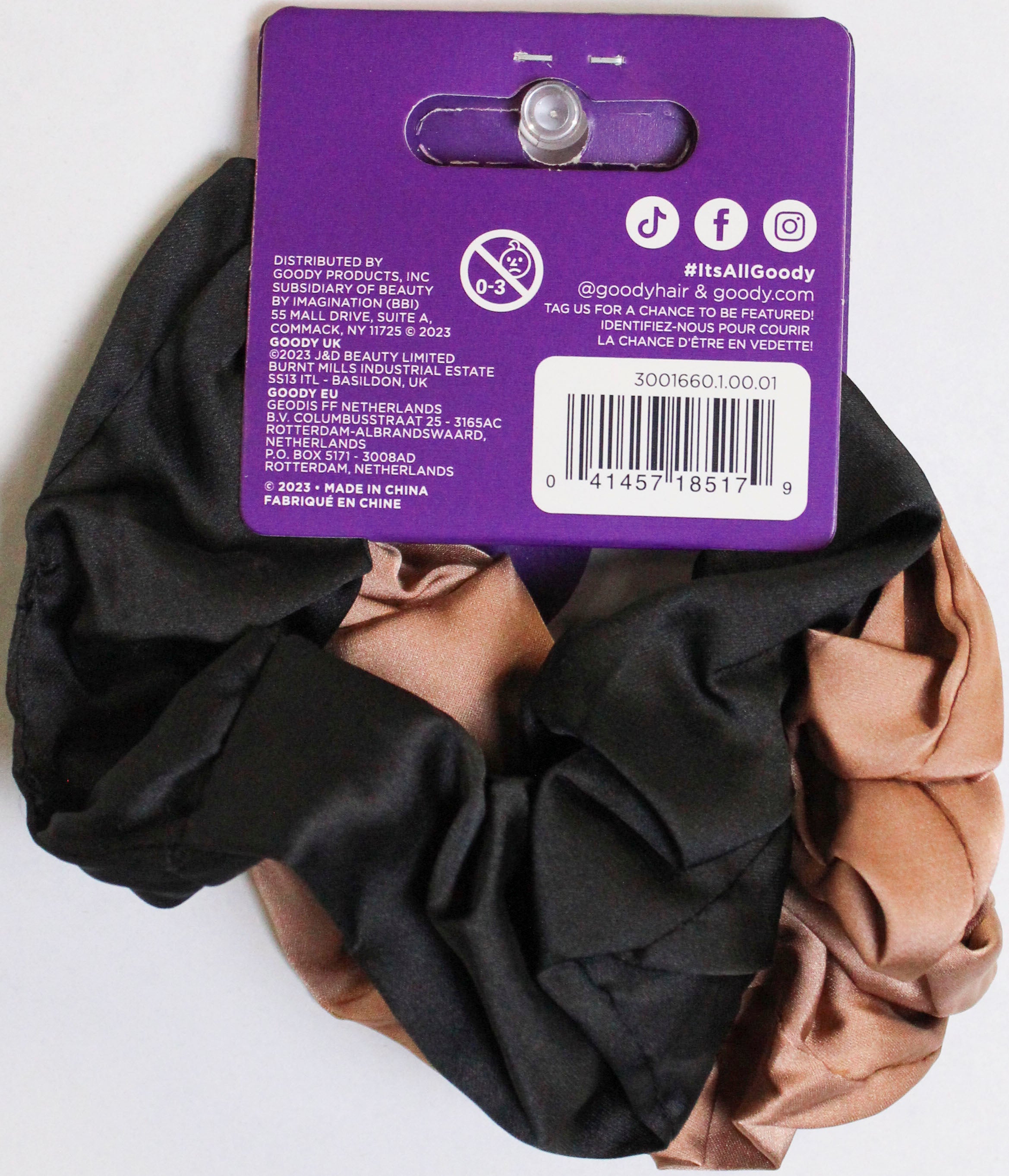 GOODY FOREVER SATIN SCRUNCHIES 2ct NI