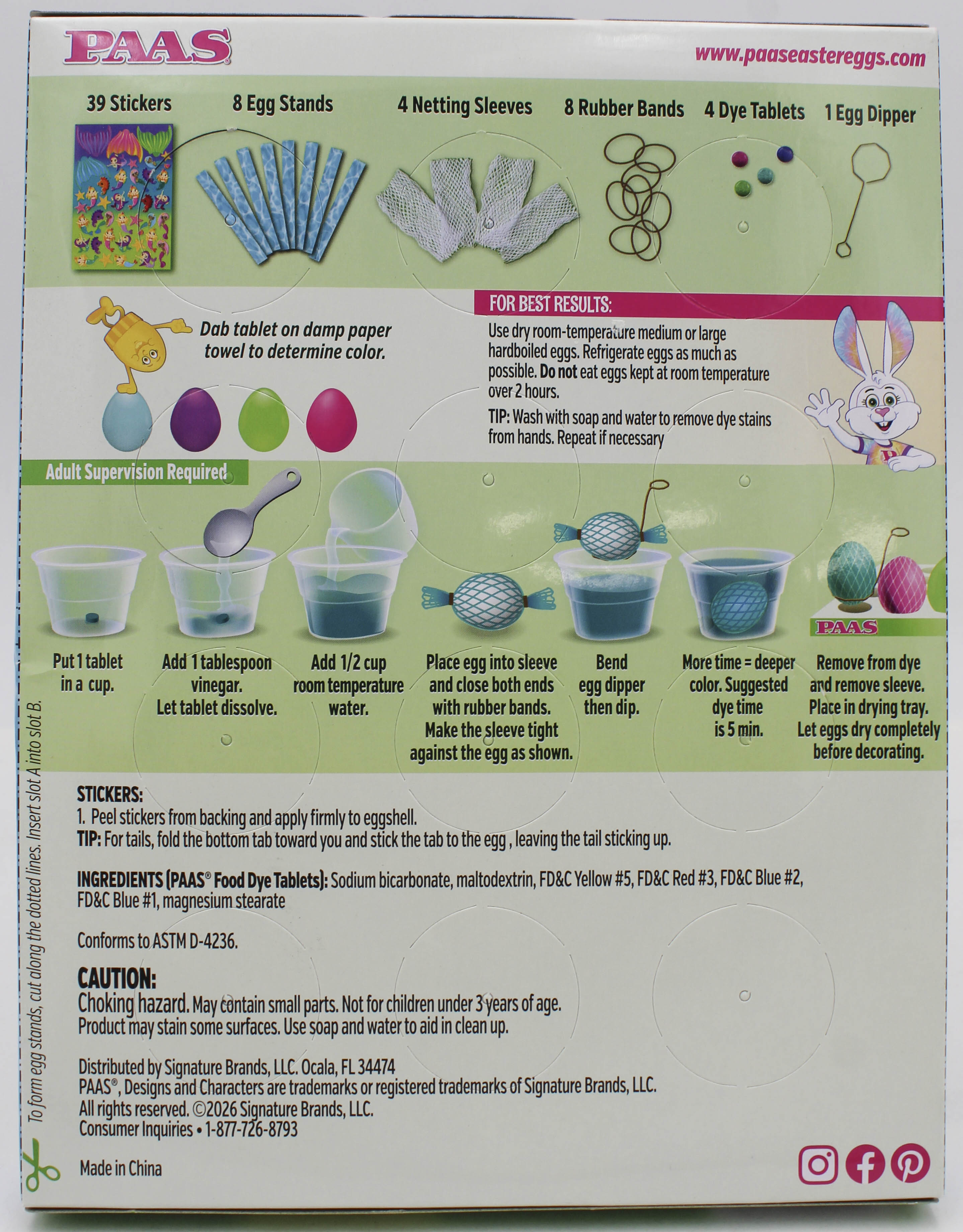 PAAS MERMAID TAILS  EGG DECORATING KIT SHELF TRAY