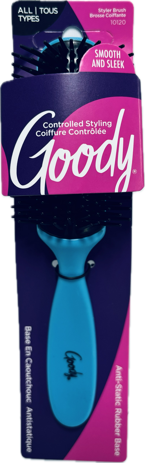 GOODY STYLES BRUSH ANTI-STATIC RUBBER BASE AQUANI