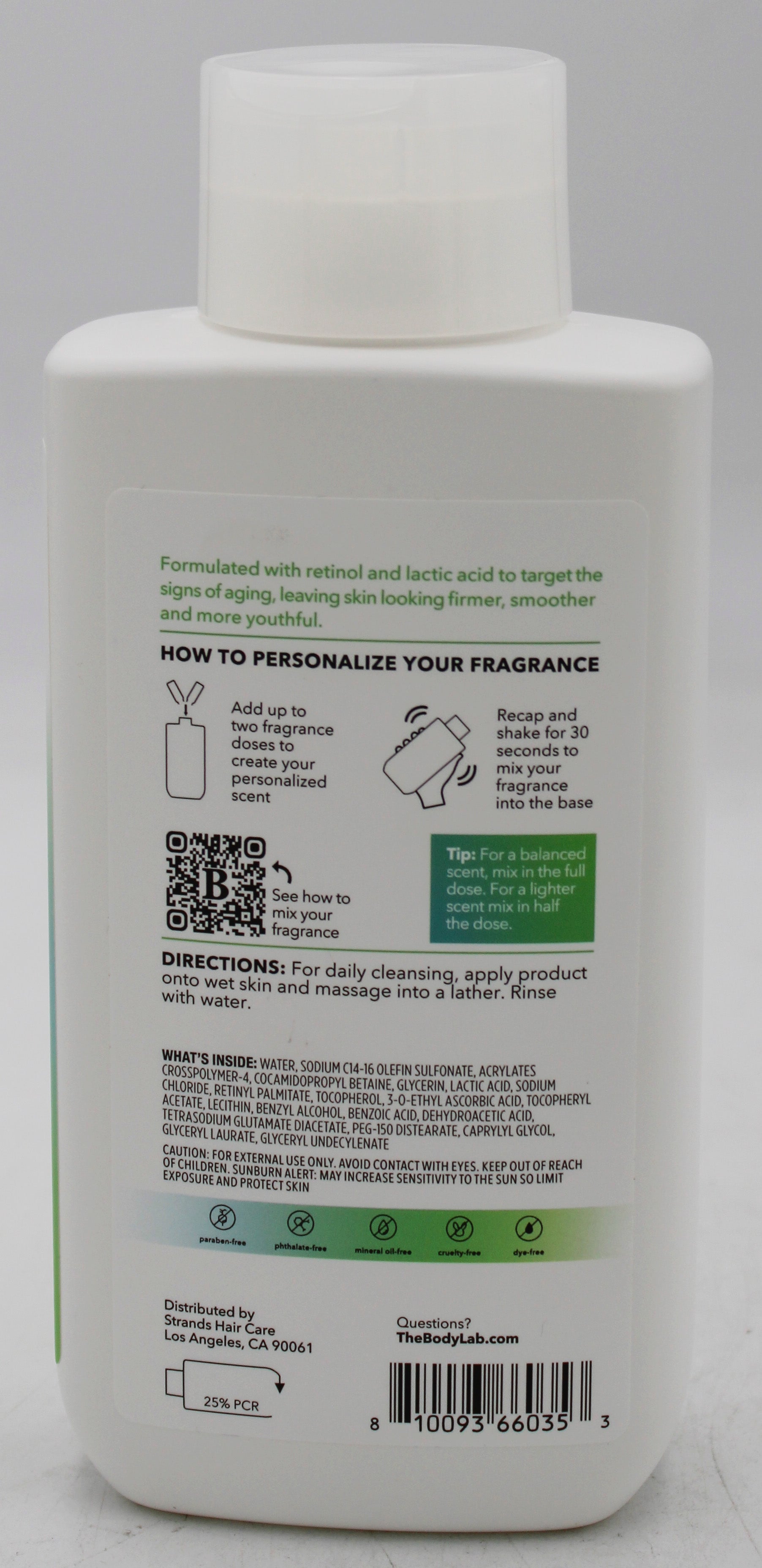 THE BODY LAB ANTI-AGING BODY WASH 19oz