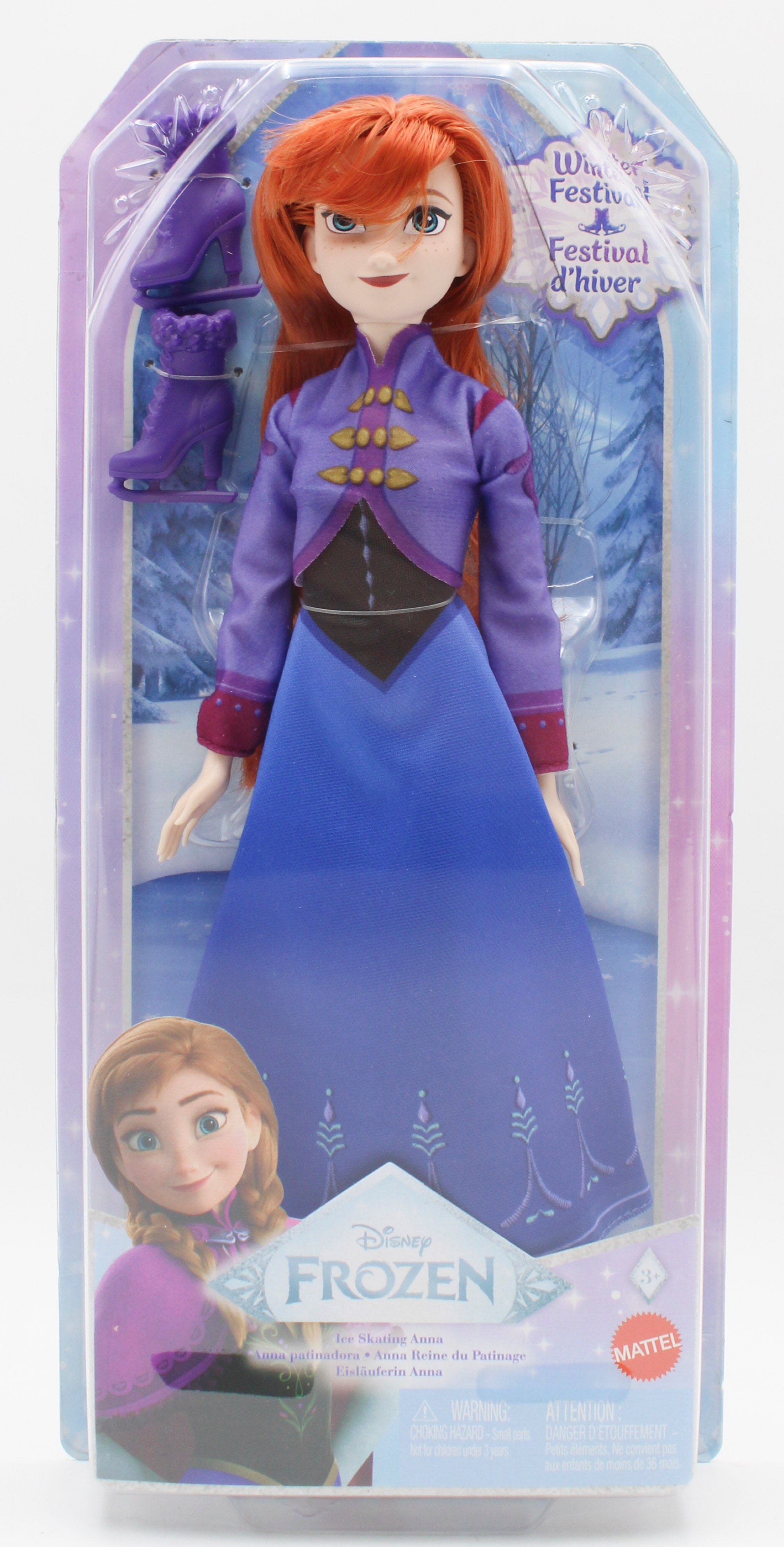 DISNEY FROZEN ICE SKATING ANNA 12" DOLL