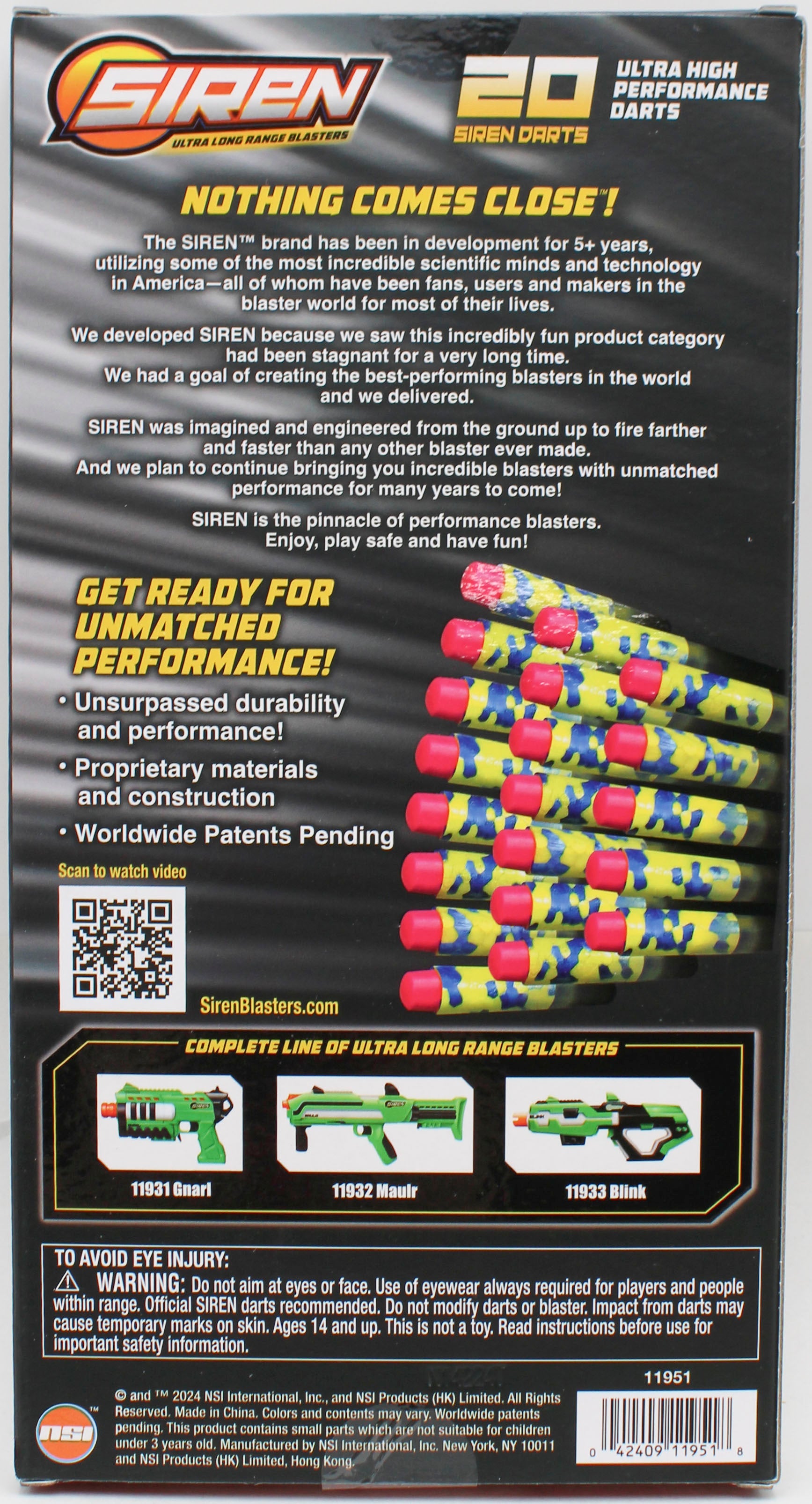 SIREN 20 PC BOLT REFILL