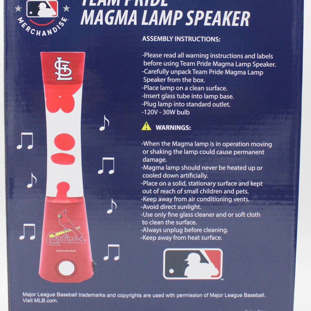 MLB ST. LOUIS CARDINALS LAVA LAMP SPEAKER 16.5"