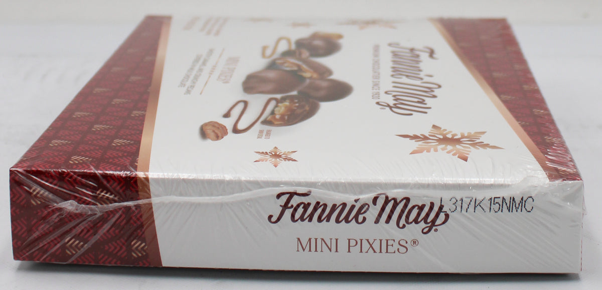 FANNIE MAY MILK CHOCOLATE & CARAMEL W/ PECANS MINI PIXIES BB 7/9/27