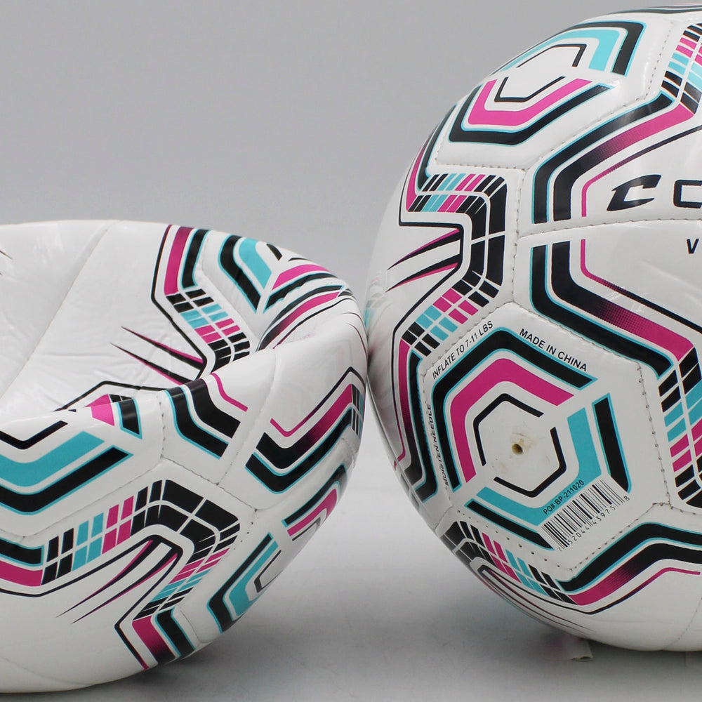 VENARI 20 Panel Soccer Ball #3 BLACK TEAL PINK