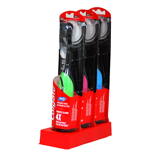 COLGATE 360 POWER CHARCOAL T/BRUSH-SOFT/NI
