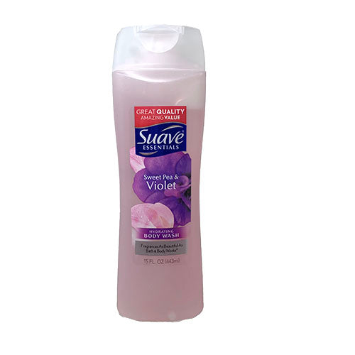 SUAVE BODYWSH 15oz-SWT.PEA/VIOLET