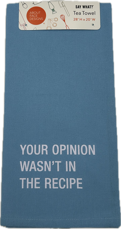 YOUR OPINION TEA TOWEL