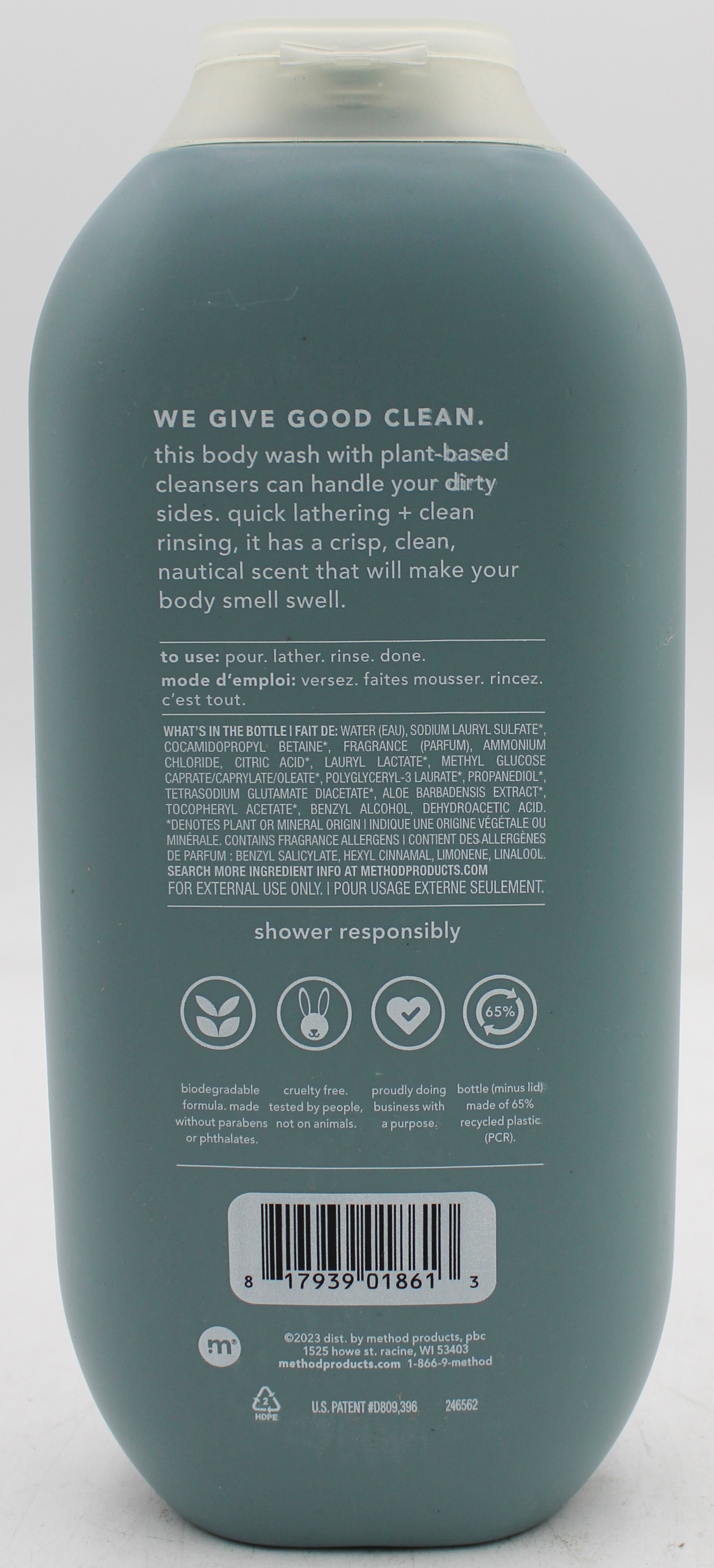 SP METHOD MEN BODY WASH SEA+ SURF 18oz*