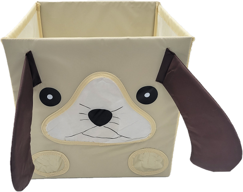 HOME CREATIONS ANIMAL POP UP STORAGE CUBE 12x12x12x PUPPY