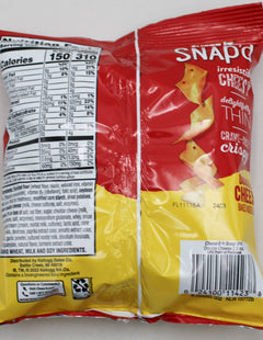 CHEEZ-IT SNAP'D DOUBLE CHEESE CRACKER 2.2 Oz BB 11/11/26 NI