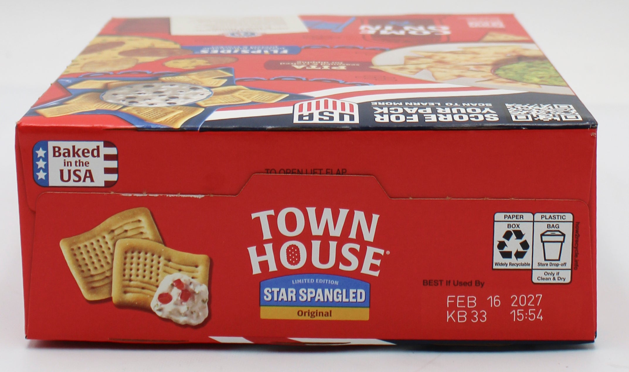 TOWN HOUSE ORIGINAL CRACKER FLAG SHAPES 11 Oz BB 2/16/27 NI