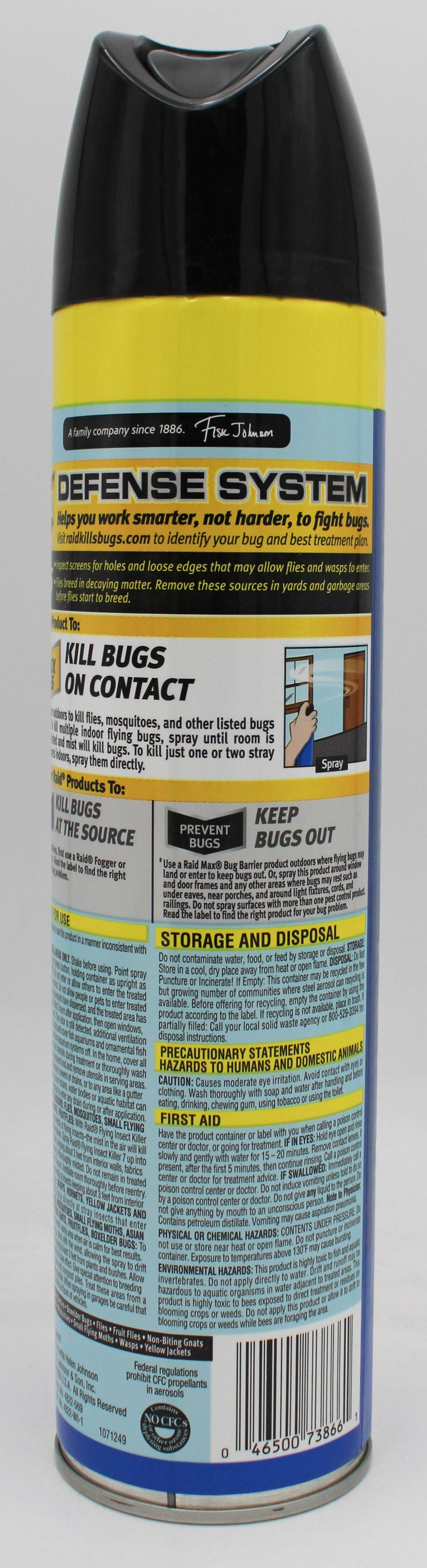 RAID FLYING INSECT KILLER AEROSOL 20oz