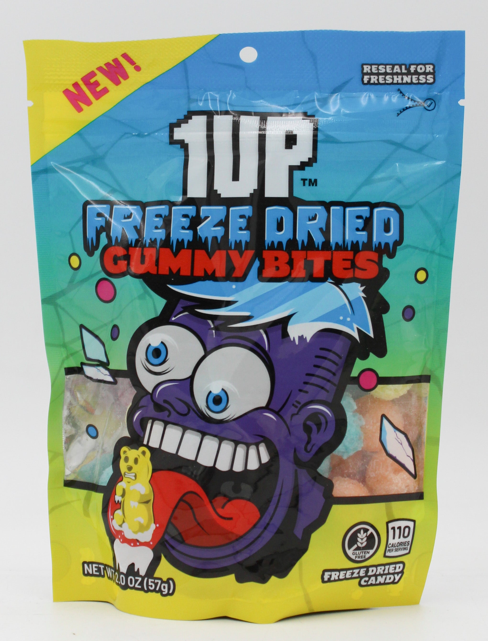 1UP FREEZE DRIED GUMMY BITES 2 oz BB  2/12/26