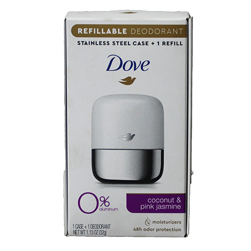 DOVE DS DEODORANT CCNT+PNK JASMINE STARTER KIT 1.13oz/1 CASE+1 REFILL EXP 2/2024