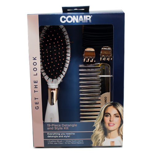 CONAIR DETANGLE/STYLE KIT 19PC-NI