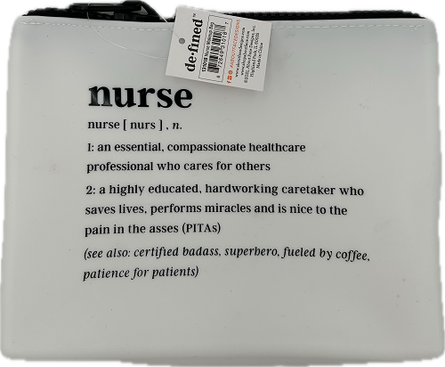 NURSE MEDIUM SILICONE COSMETIC BAG