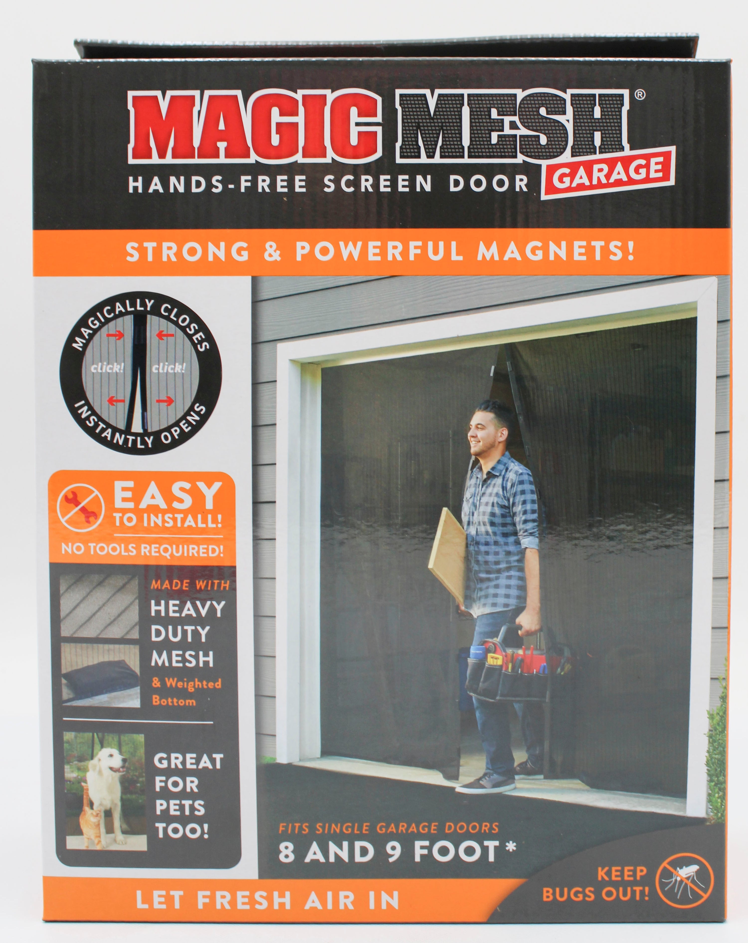MAGIC MESH GARAGE DOOR HANDS FREE SCREEN NI
