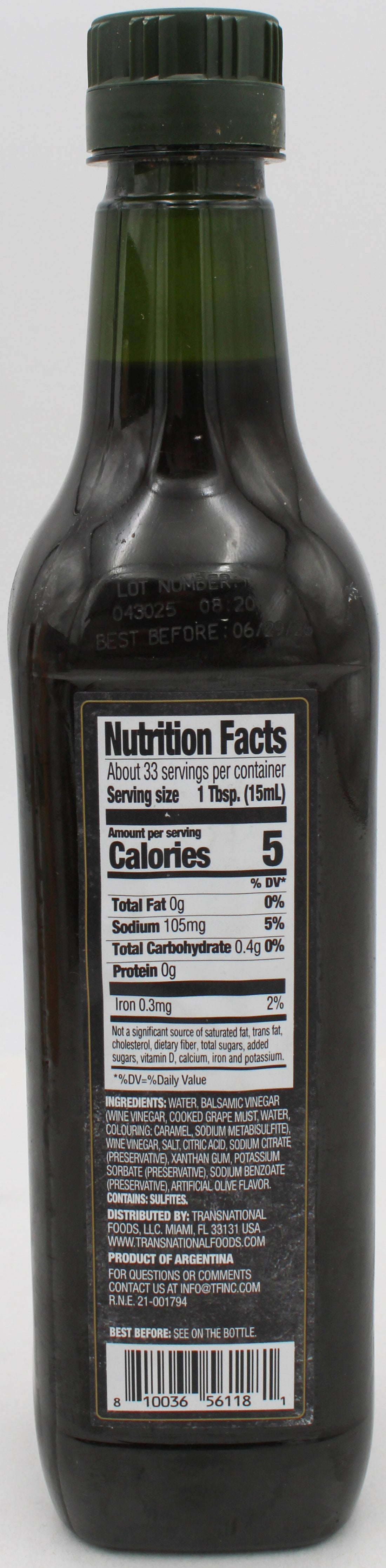 DELLA NATURA BALSAMIC & OIL DRESSING 17 Oz BB 6/27/26