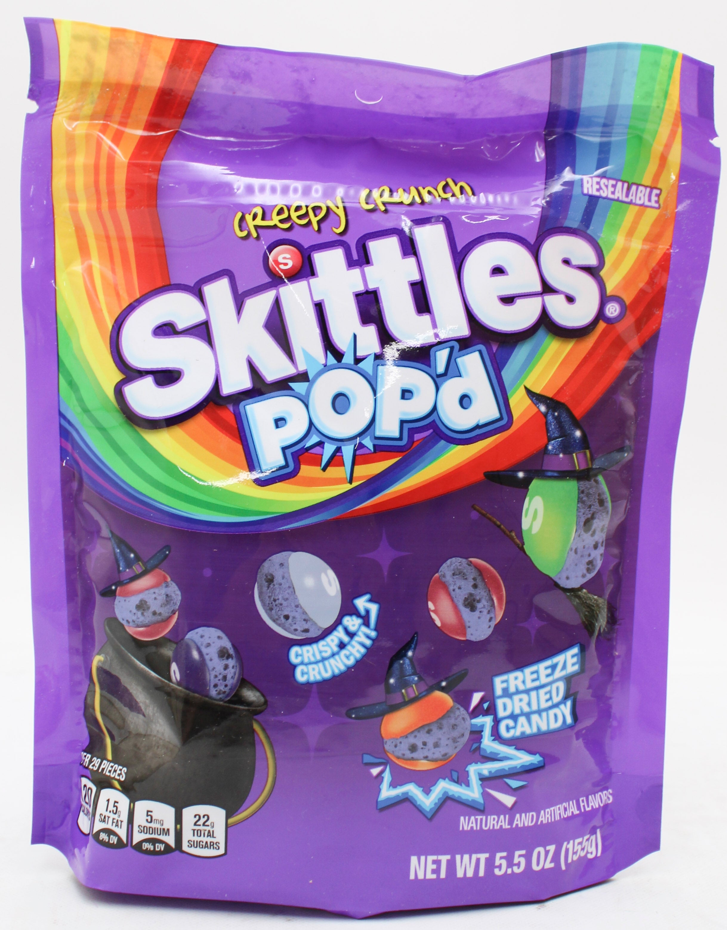SKITTLES POP HALLOWEEN STAND-UP POUCH 5.5oz BB 7/27