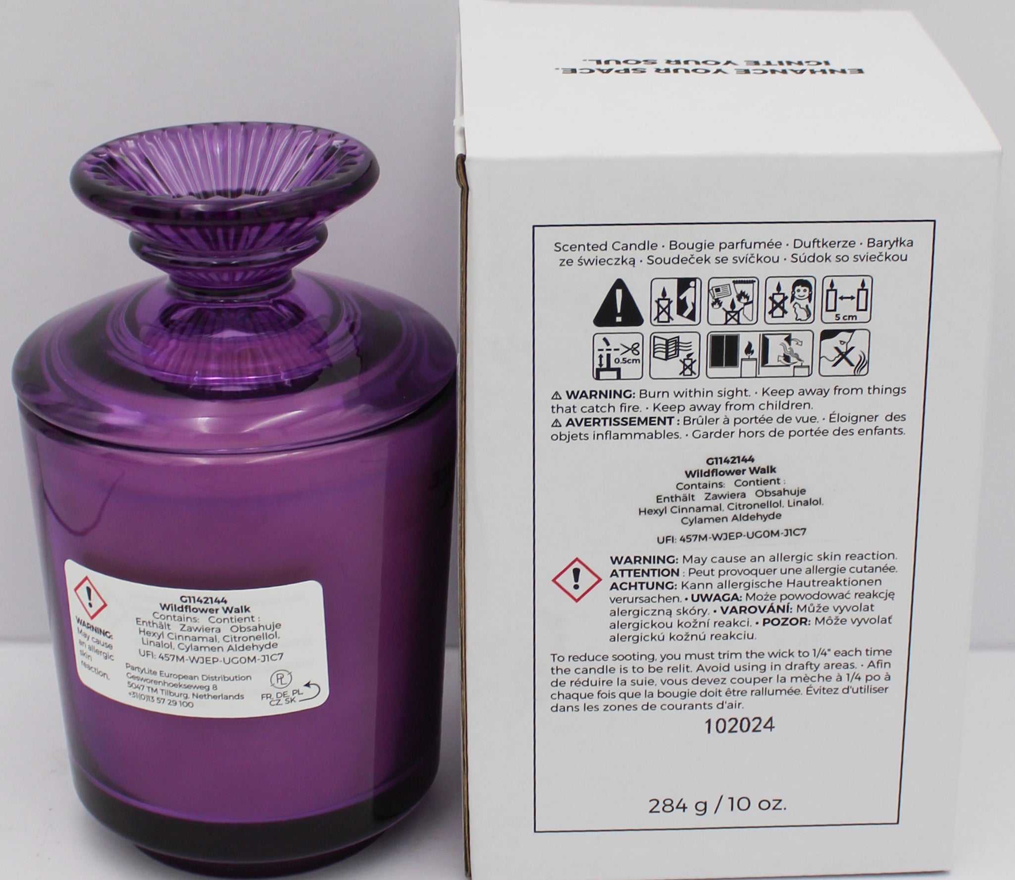 PARTYLITE WILDFLOWER WALK SPECIALTY JAR CANDLE 10oz