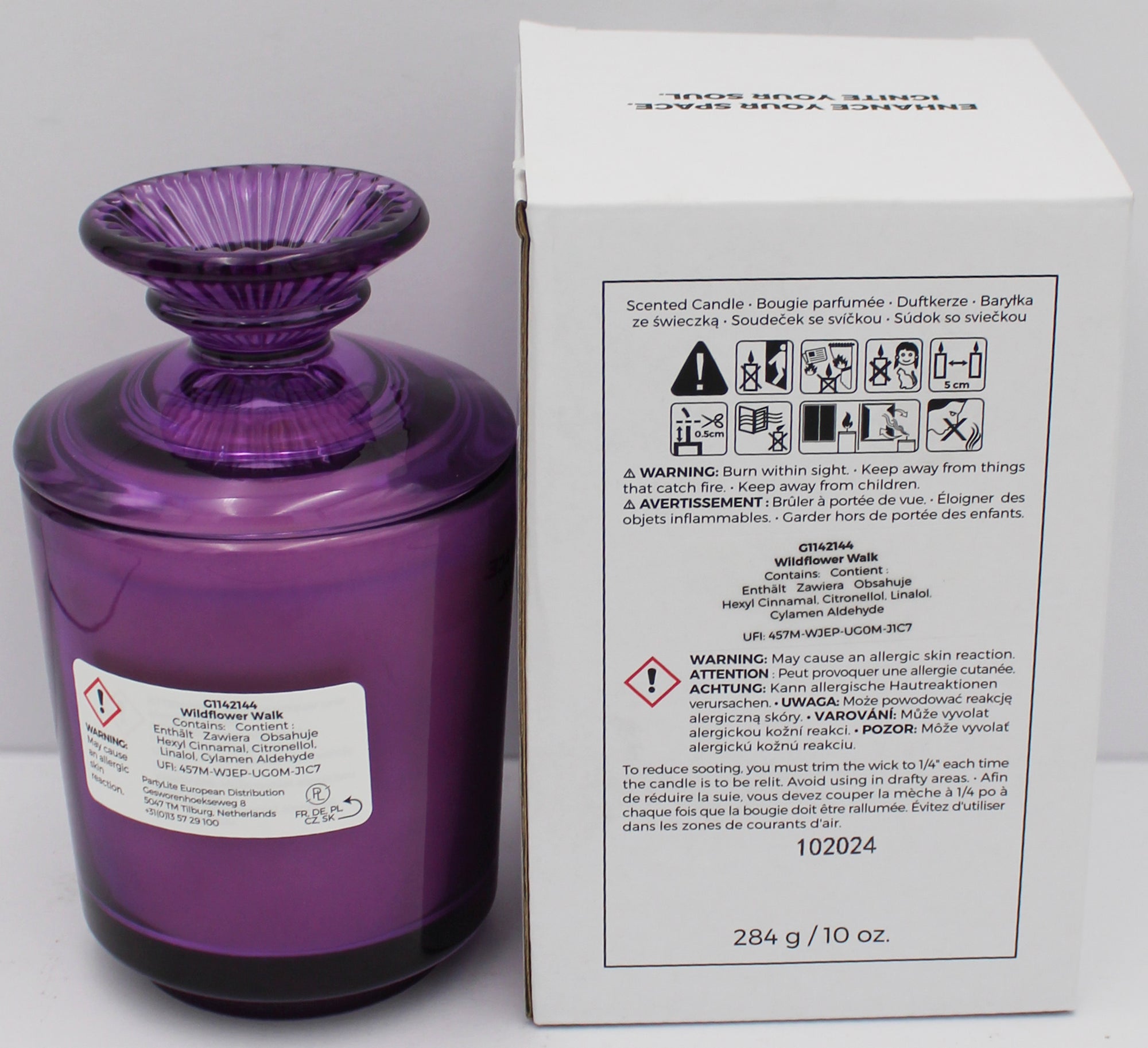 PARTYLITE WILDFLOWER WALK SPECIALTY JAR CANDLE 10oz