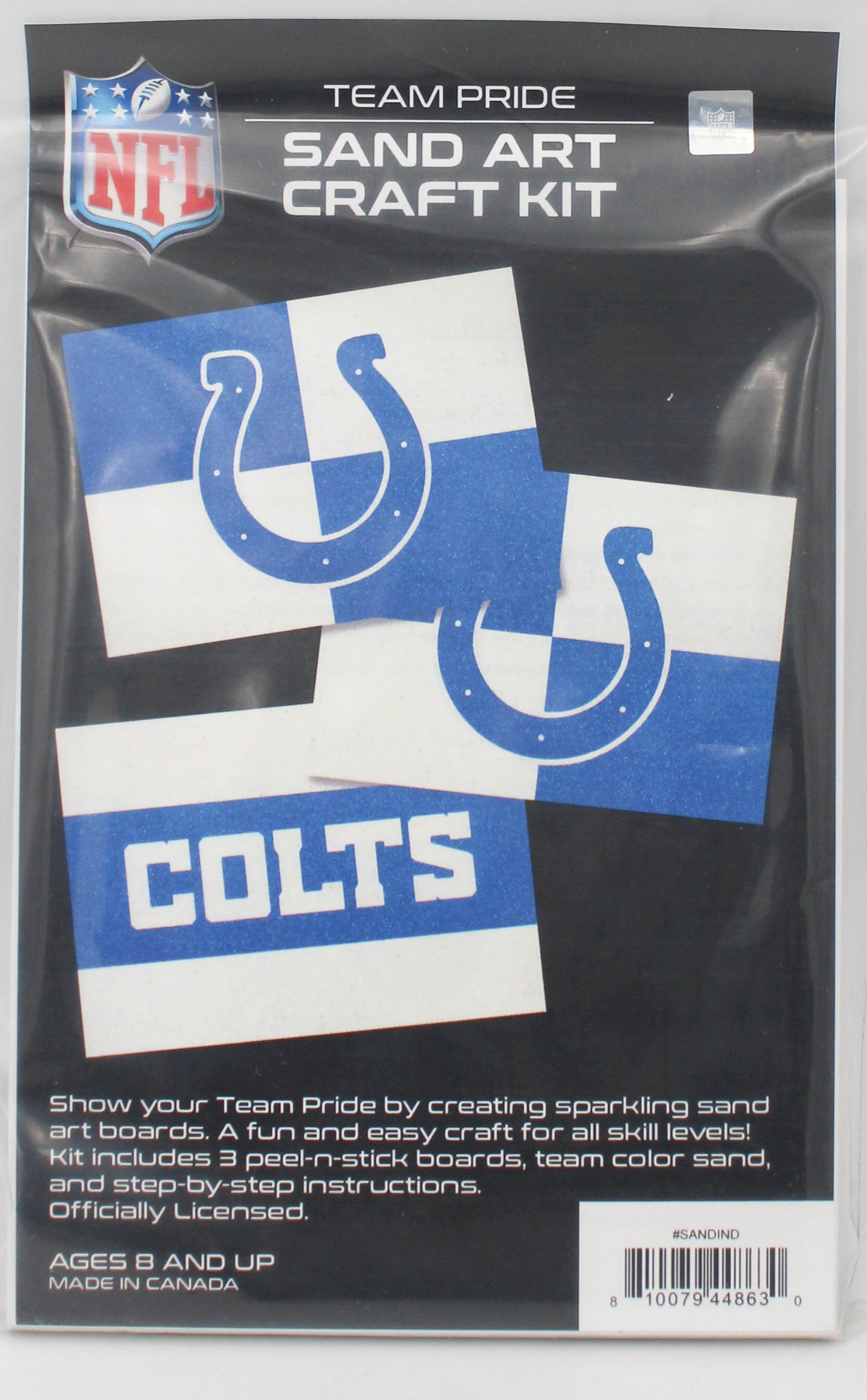 NFL INDIANAPOLIS COLTS SAND ART CRAFT KIT