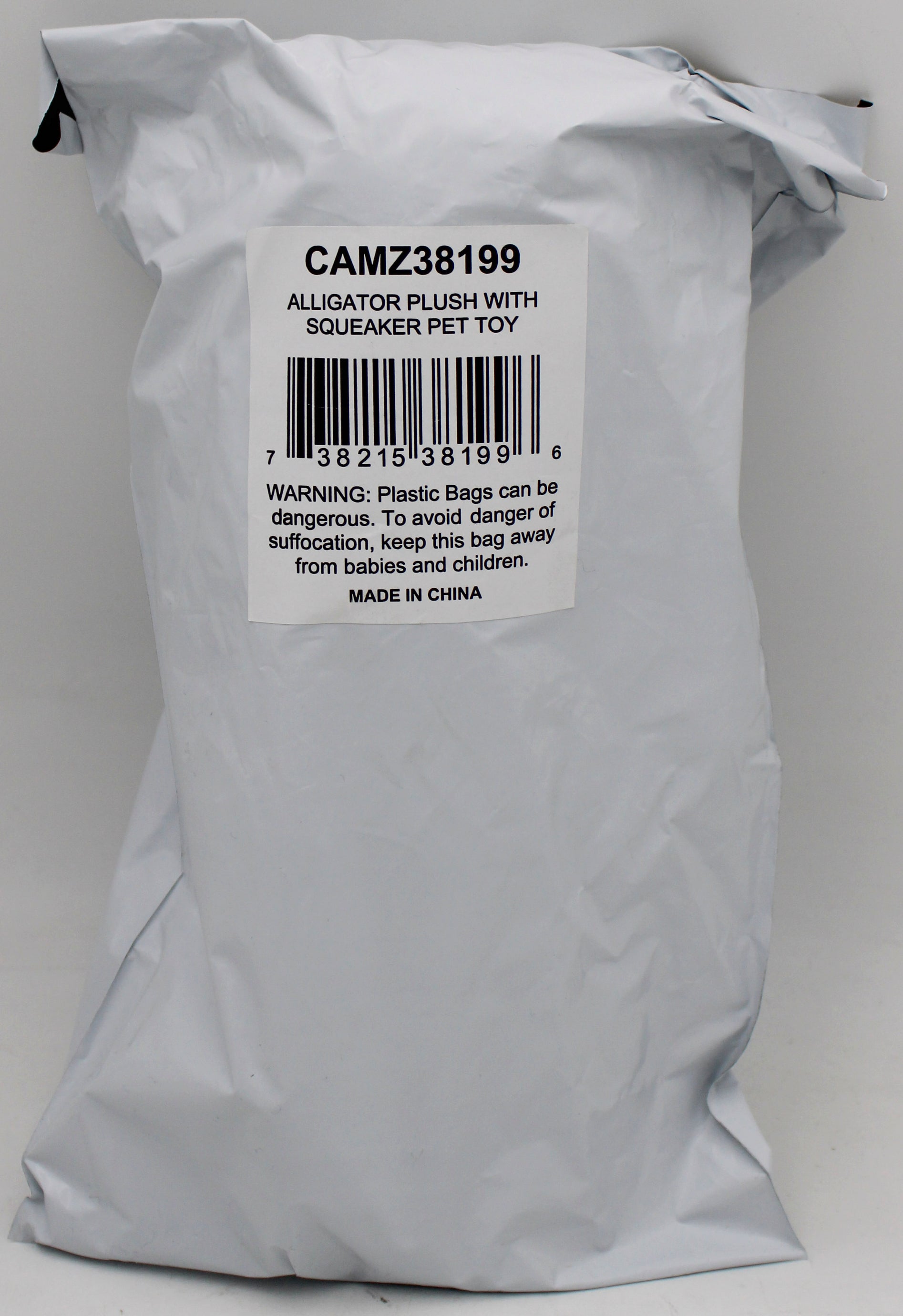 ALLIGATOR PLUSH WITH SQUEAKER PET TOY