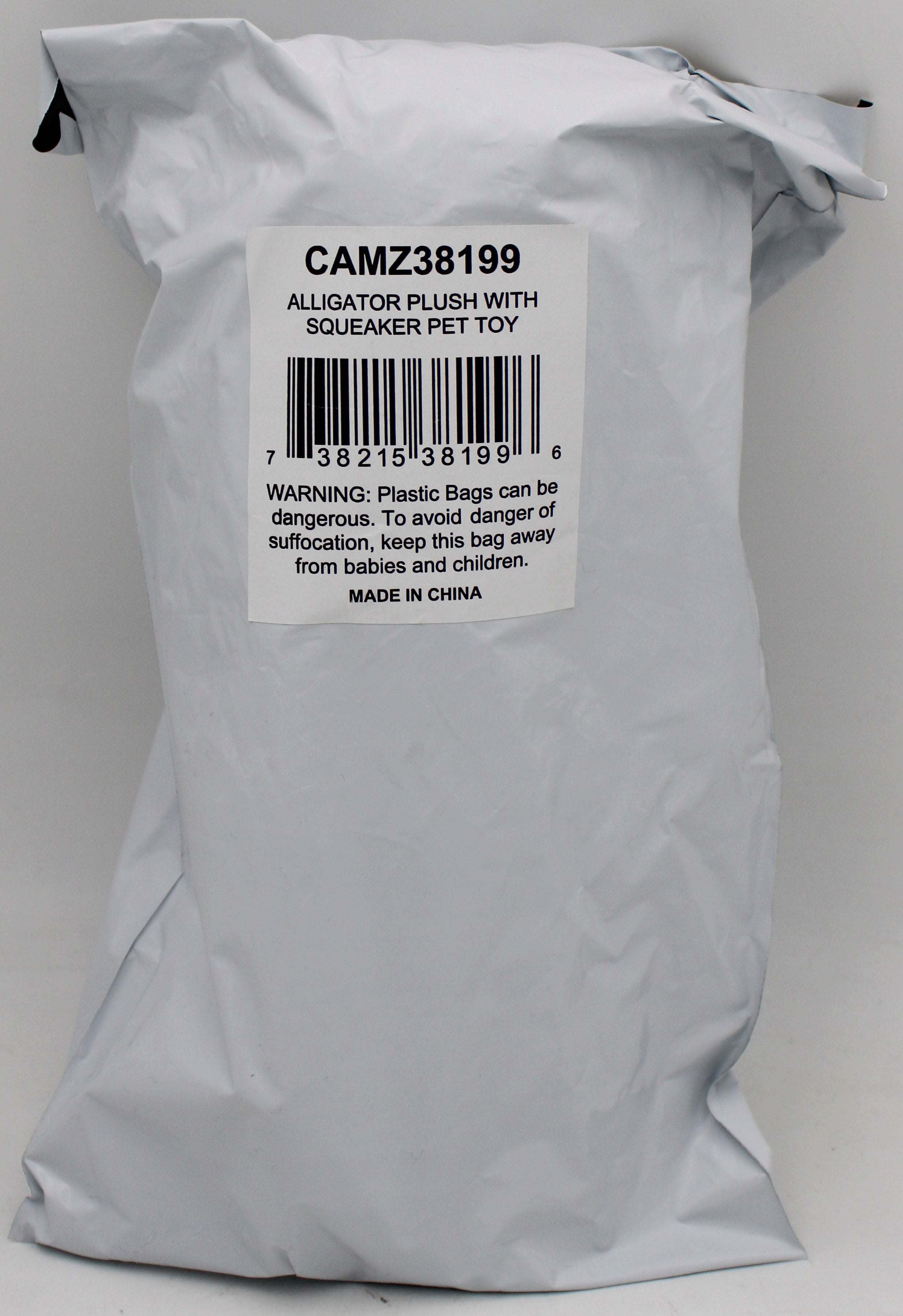 ALLIGATOR PLUSH WITH SQUEAKER PET TOY