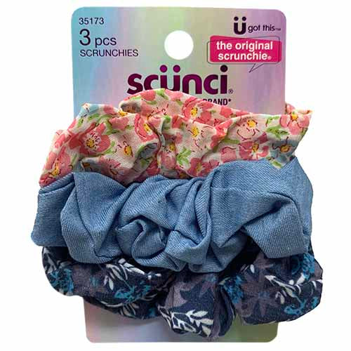 SCUNCI SCRUNCHIES 3CT ASST-NI