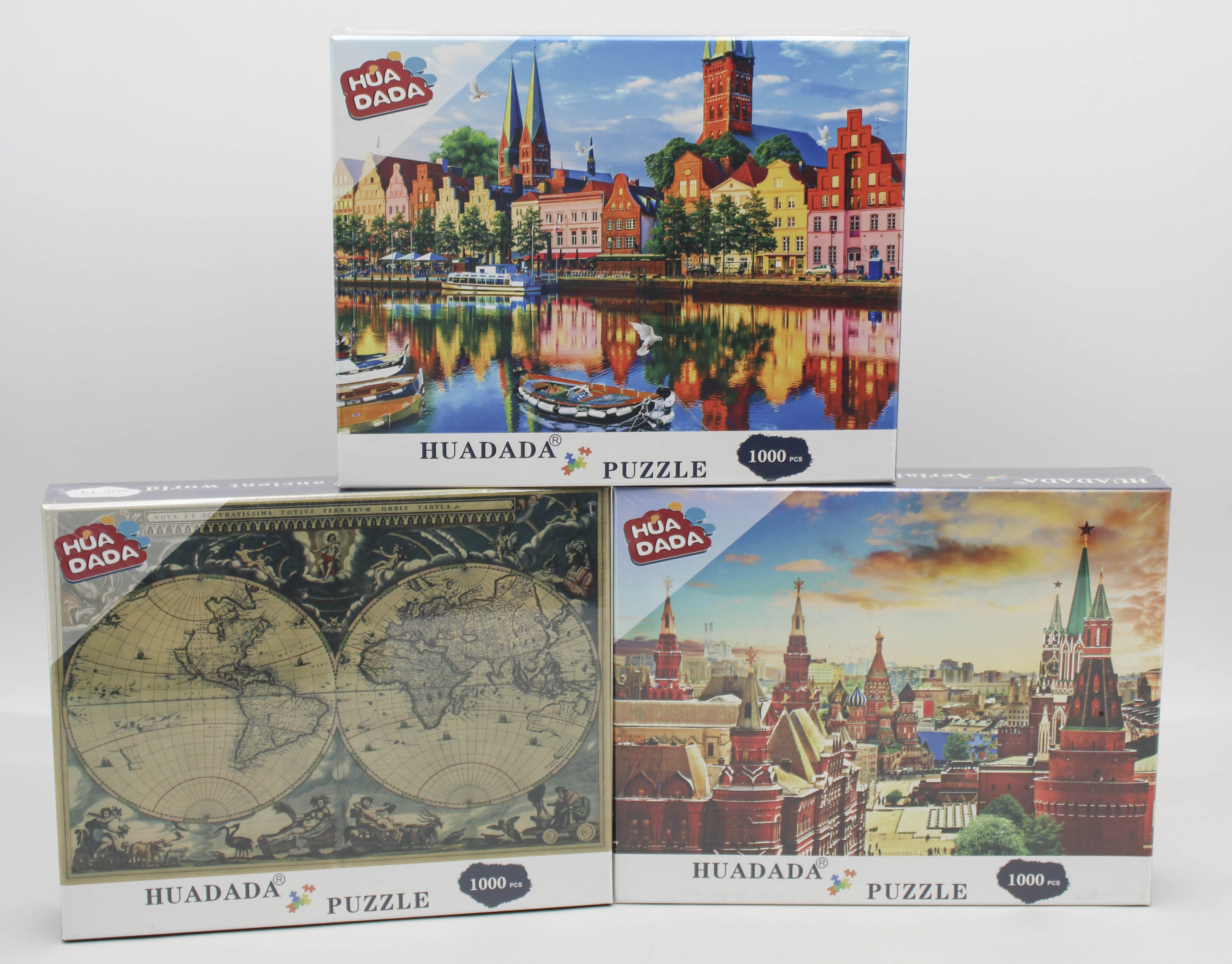 HUADADA 1000PC. PUZZLE ASSORTED