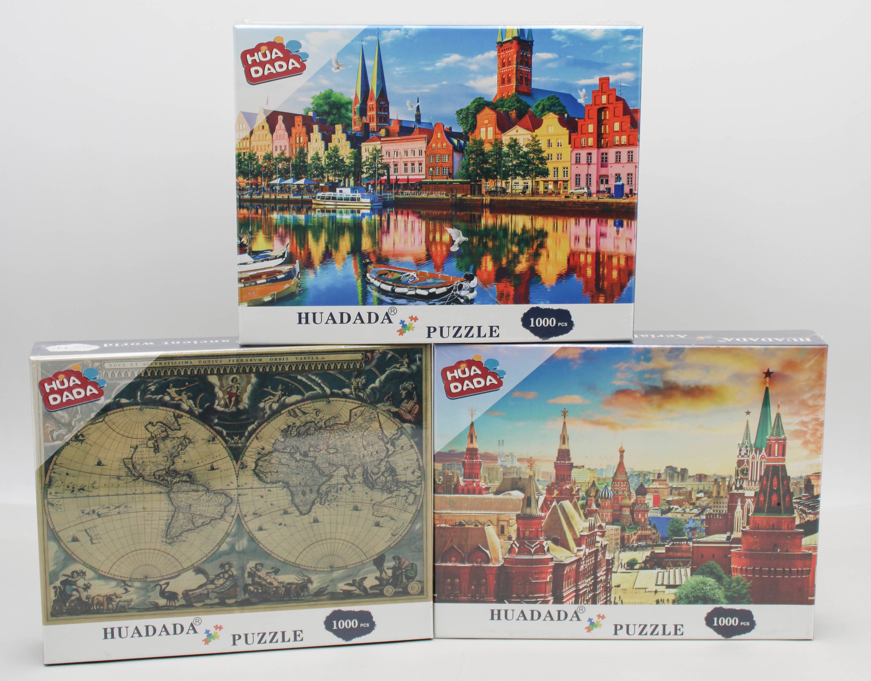 HUADADA 1000PC. PUZZLE ASSORTED