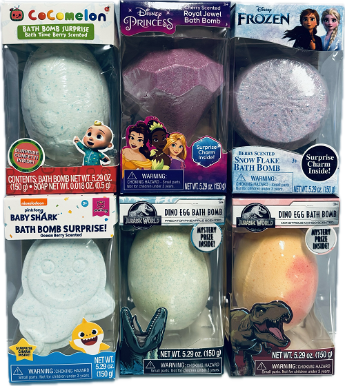 JUMBO SURPRISE BATH BOMB 48CT 5.29oz ASSORTED DISPLAY