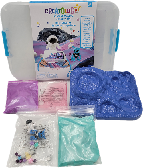 CREATOLOGY SPACE DISCOVERY SENSORY BIN SET ENSEMBLE 14.1oz