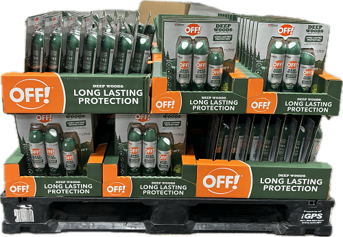 OFF! DEEP WOODS 3PACK  2-9oz/1-6oz LONG LASTIN PROTECTION 98CT PALLET DISPLAY US