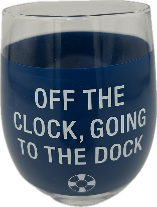 THE DOCK WINE GLASS 16oz