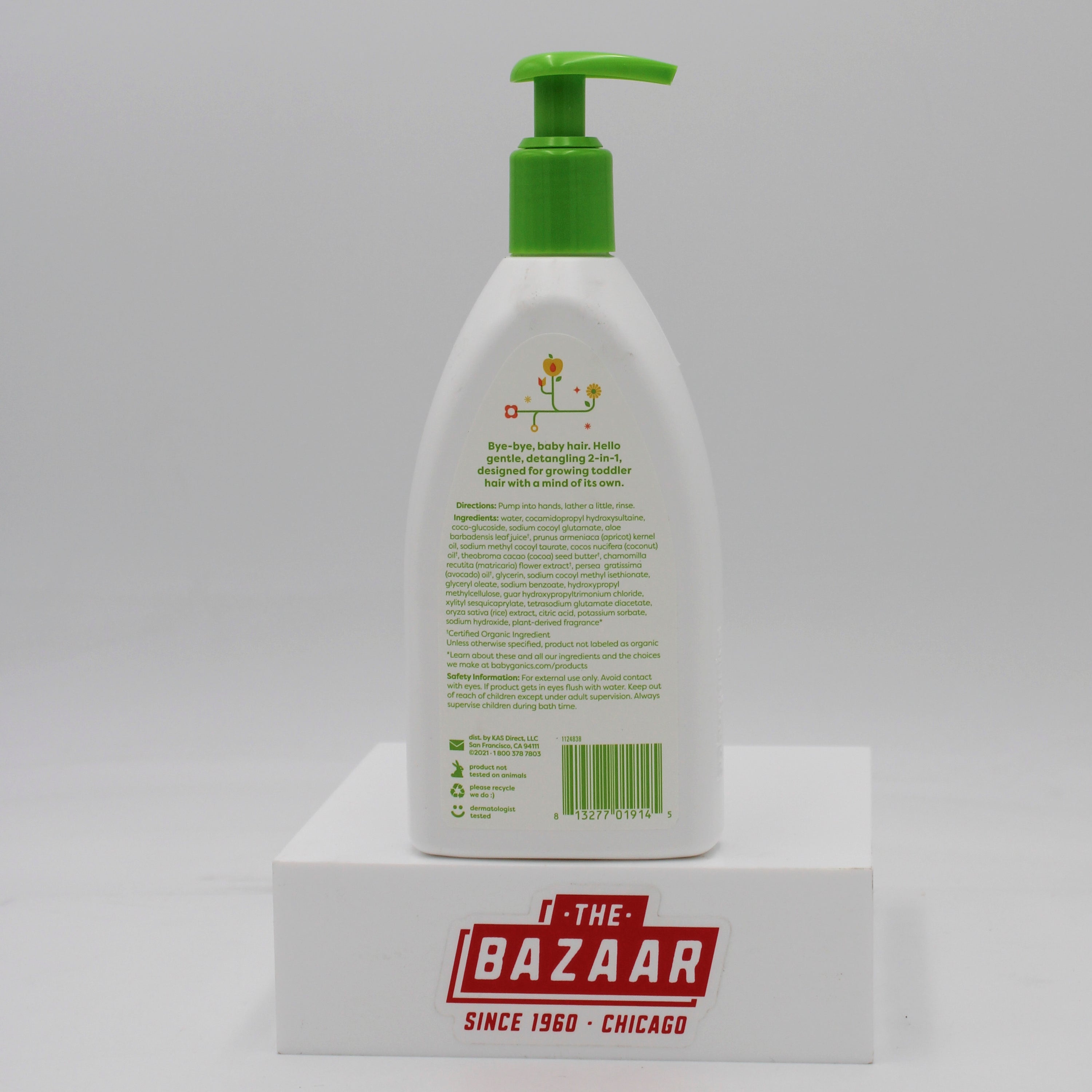 BABYGANICS TOTS 2 IN 1 SHAMPOO & CONDITIONER APRICOT CHAMOMILE 11oz