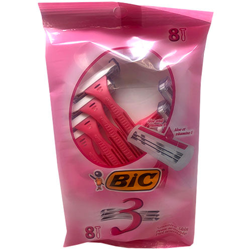 BIC WMN DSPSBLE SHAVERS 8CT/3BLADES