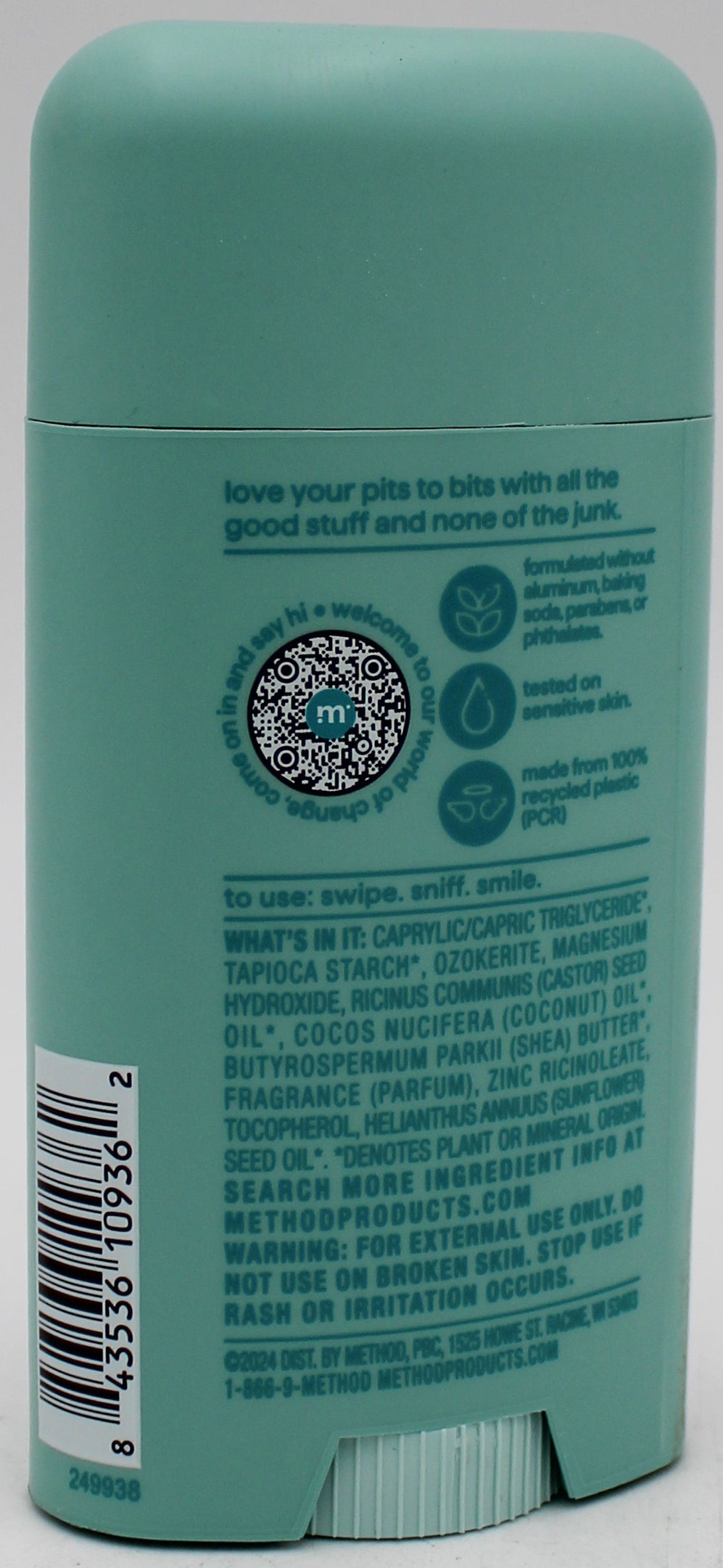 METHOD DEODORANT COCONUT TWIST 2.65oz US